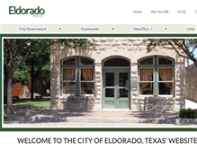 Tablet Screenshot of eldorado-texas.com